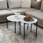 Ensemble de Tables Basses OSCAR – Blanc