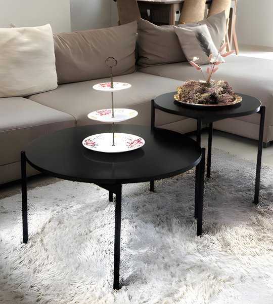 Ensemble de Tables Basses OSCAR – Noir