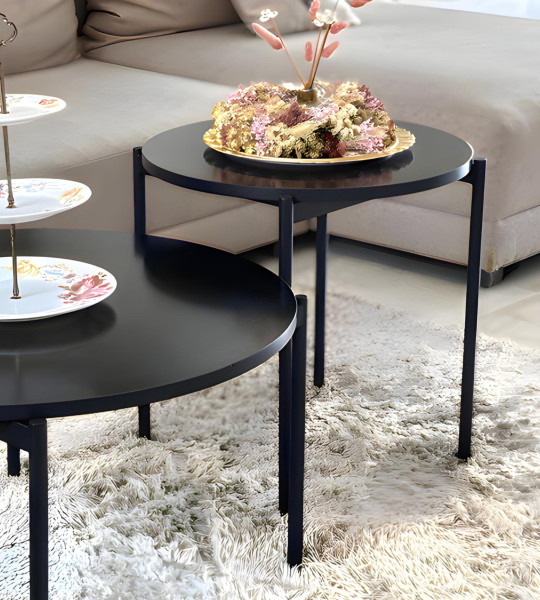 Ensemble de Tables Basses OSCAR – Noir